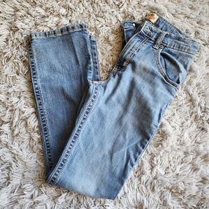 Wrangler 20X Boys 16 Regular‎ Youth Jeans Blue Western Adjustable Waist BoxE